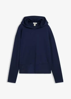 bonprix Bekleidung·Blusen & Tuniken|Sweat^Hoodie aus bequemen Punto di Roma dunkelblau