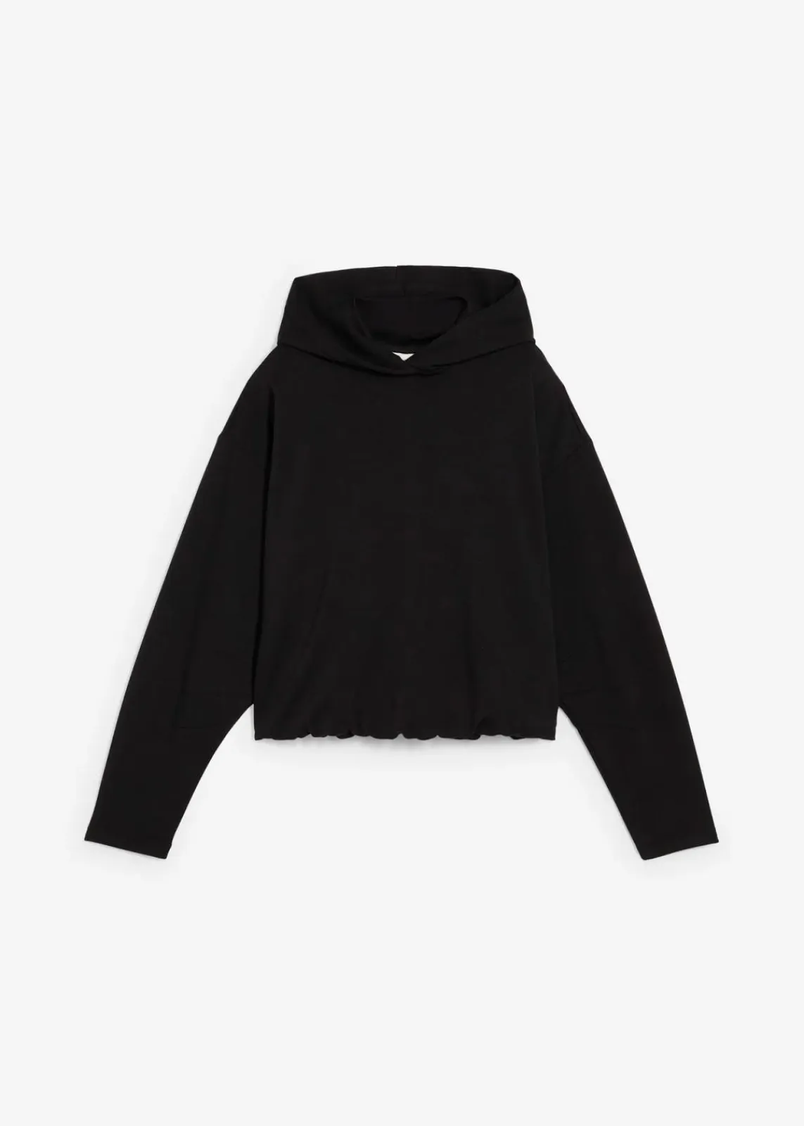 bonprix Bekleidung·Blusen & Tuniken|Sweat^Hoodie aus leicht glänzendem Viskose-Mix schwarz