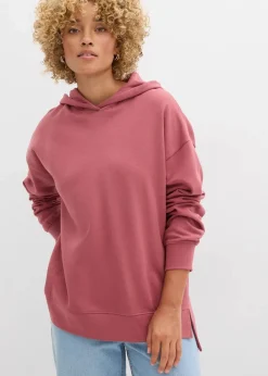 bonprix Sweat|Bekleidung·Blusen & Tuniken^Hoodie aus reiner Baumwolle softbeere