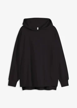 bonprix Sweat|Bekleidung·Blusen & Tuniken^Hoodie aus reiner Baumwolle schwarz