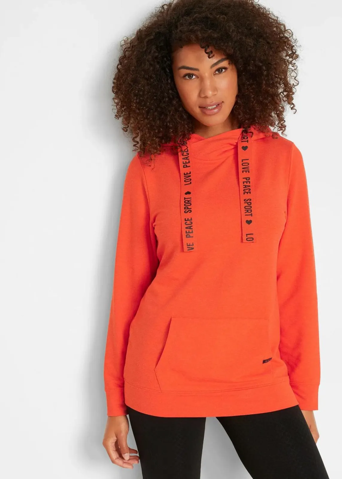 bonprix Bekleidung·Sweat|Bekleidung·Blusen & Tuniken^Hoodie aus softem Viskose-Mix blutorange