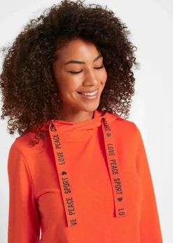 bonprix Bekleidung·Sweat|Bekleidung·Blusen & Tuniken^Hoodie aus softem Viskose-Mix blutorange