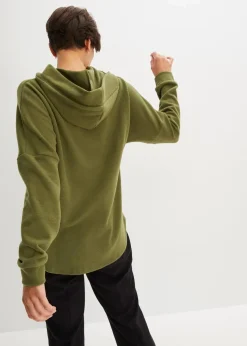 bonprix Sweat^Hoodie in Regular Fit dunkelkhaki