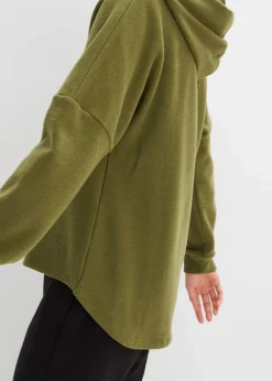 bonprix Sweat^Hoodie in Regular Fit dunkelkhaki