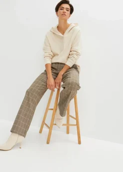 bonprix Sweat^Hoodie in Regular Fit kieselbeige