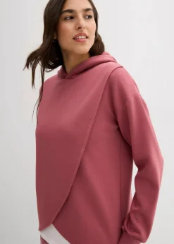 bonprix Bekleidung·Blusen & Tuniken|Sweat^Hoodie mit Kapuze aus softem Viskose-Mix softbeere