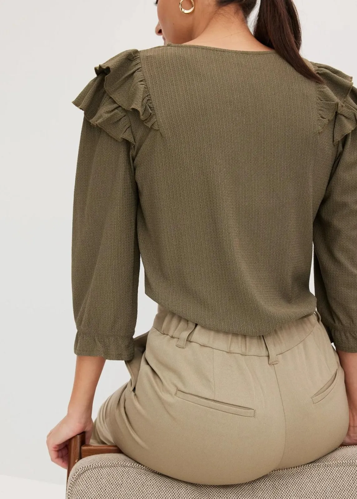 bonprix Kurzgrößen|Nachhaltigere Materialien^Hose new khaki