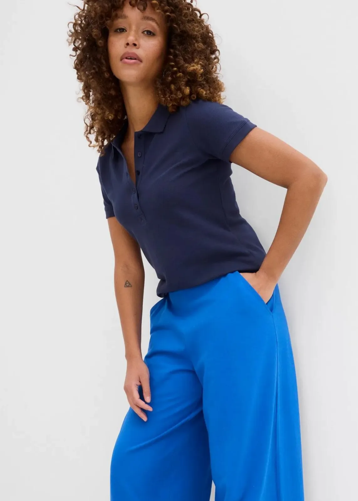 bonprix Bekleidung·Röcke|Bekleidung·Kleider^7/8-Hose aus Bio-Baumwolle mit Stretch arktikblau