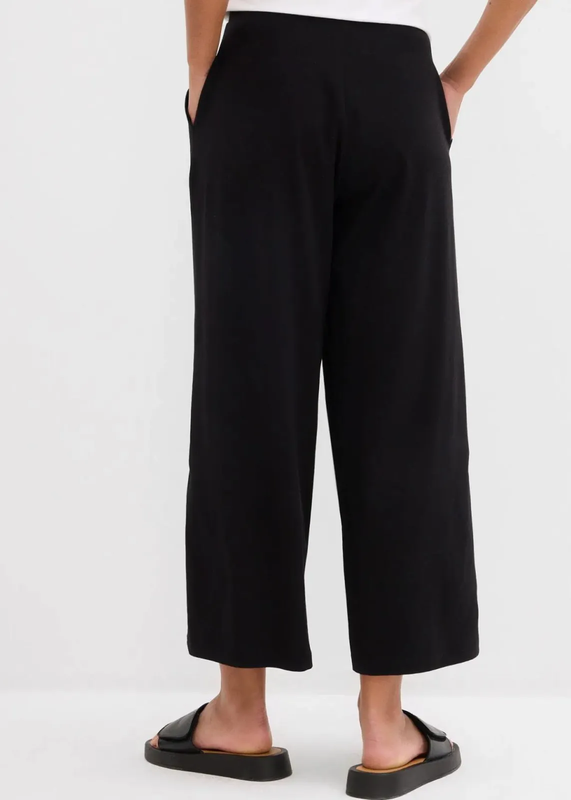 bonprix Nachhaltigere Materialien|Hosen^7/8-Hose aus Bio-Baumwolle mit Stretch schwarz