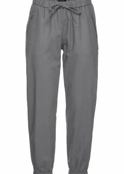 bonprix Hosen|Bekleidung·Kleider^7/8-Hose aus luftigem Leinen-Mix silbergrau