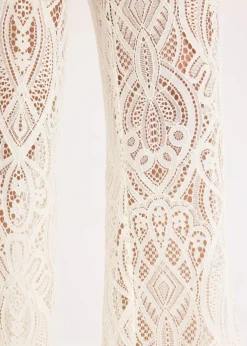 bonprix Hosen^Hose aus Spitze creme