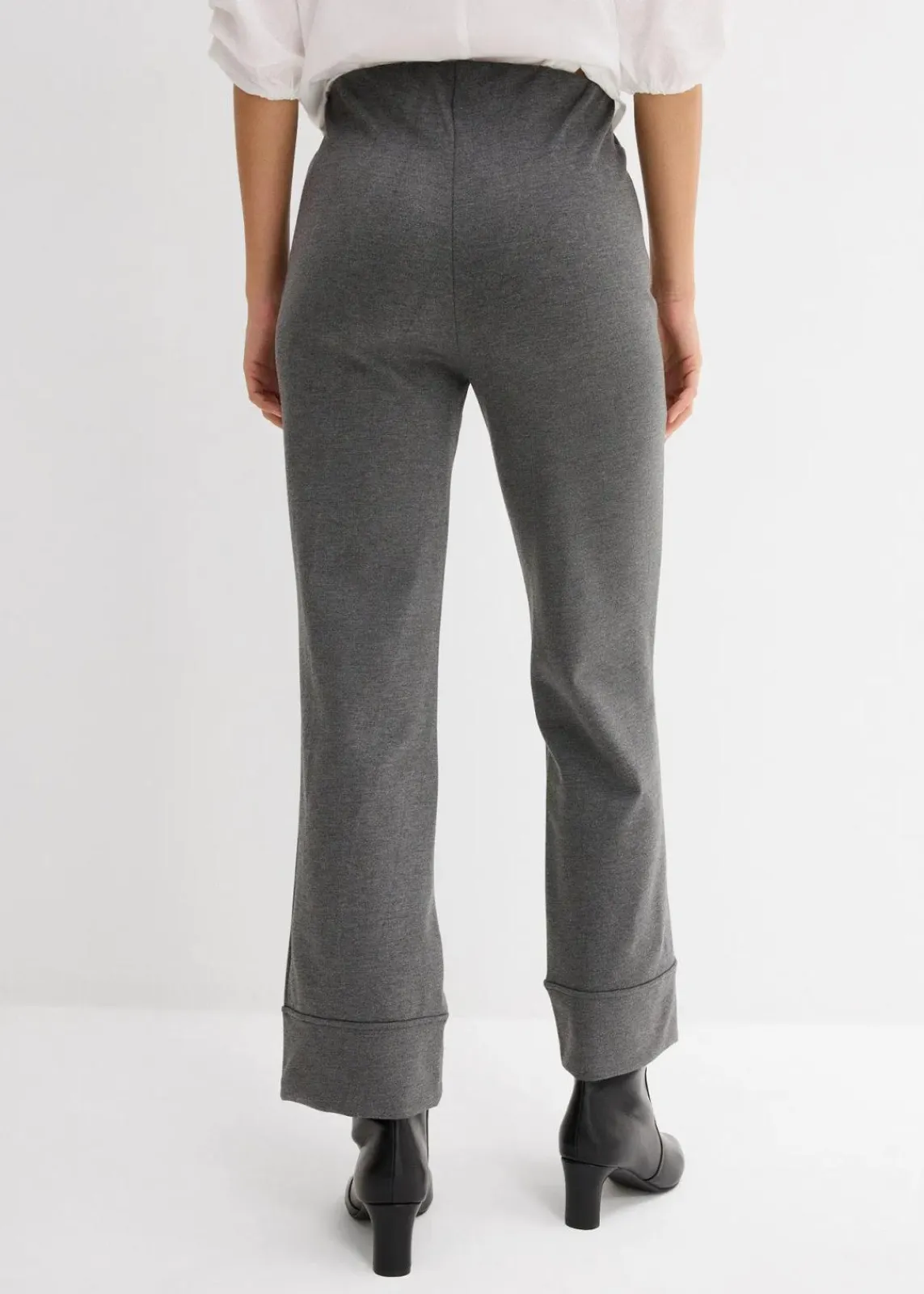 bonprix Hosen^Hose aus Viskose-Mix anthrazit meliert meliert