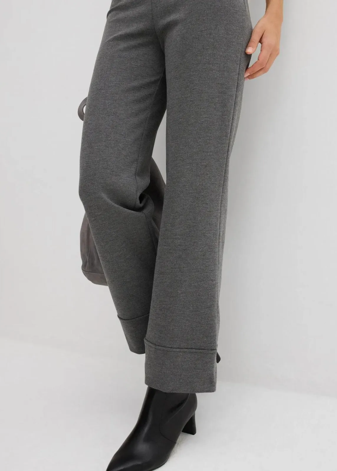 bonprix Hosen^Hose aus Viskose-Mix anthrazit meliert meliert