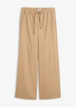 bonprix Hosen|Bekleidung·Kleider^Hose in Wolloptik mit Bequembund hellkhaki