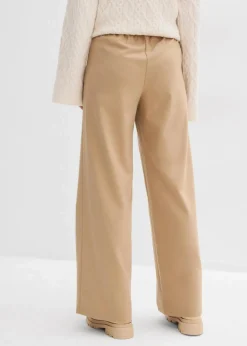 bonprix Hosen|Bekleidung·Kleider^Hose in Wolloptik mit Bequembund hellkhaki