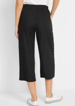 bonprix Bekleidung·Kleider|Hosen^3/4-Hose mit Bequembund aus Viskose schwarz