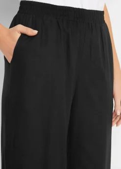 bonprix Bekleidung·Kleider|Hosen^3/4-Hose mit Bequembund aus Viskose schwarz