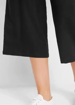 bonprix Bekleidung·Kleider|Hosen^3/4-Hose mit Bequembund aus Viskose schwarz