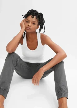 bonprix Bekleidung·Kleider|Hosen^Hose mit Biker-Details anthrazit used