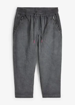bonprix Bekleidung·Kleider|Hosen^3/4-Hose mit Kontrast-Bindeband rauchgrau