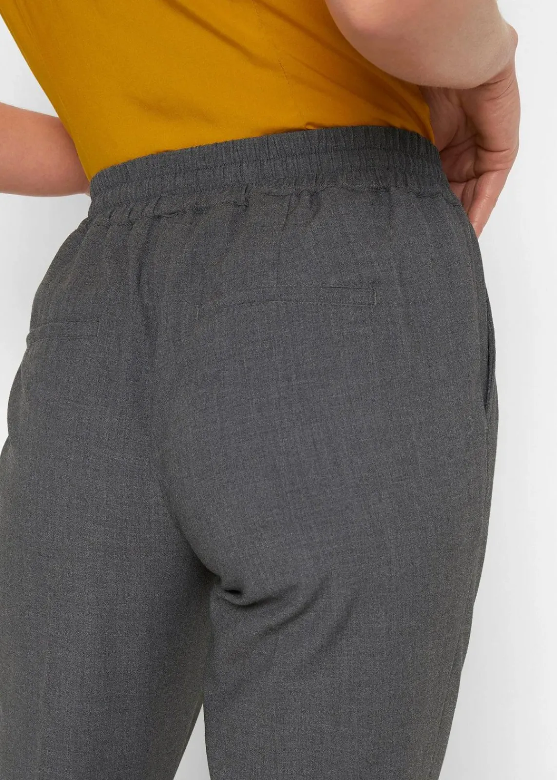 bonprix Hosen|Bekleidung·Kleider^Hose mit Rundumgummizug grau meliert
