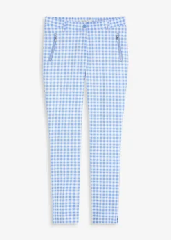 bonprix Bekleidung·Kleider|Hosen^Hose mit Vichy Karo mittelblau/wollweiß kariert