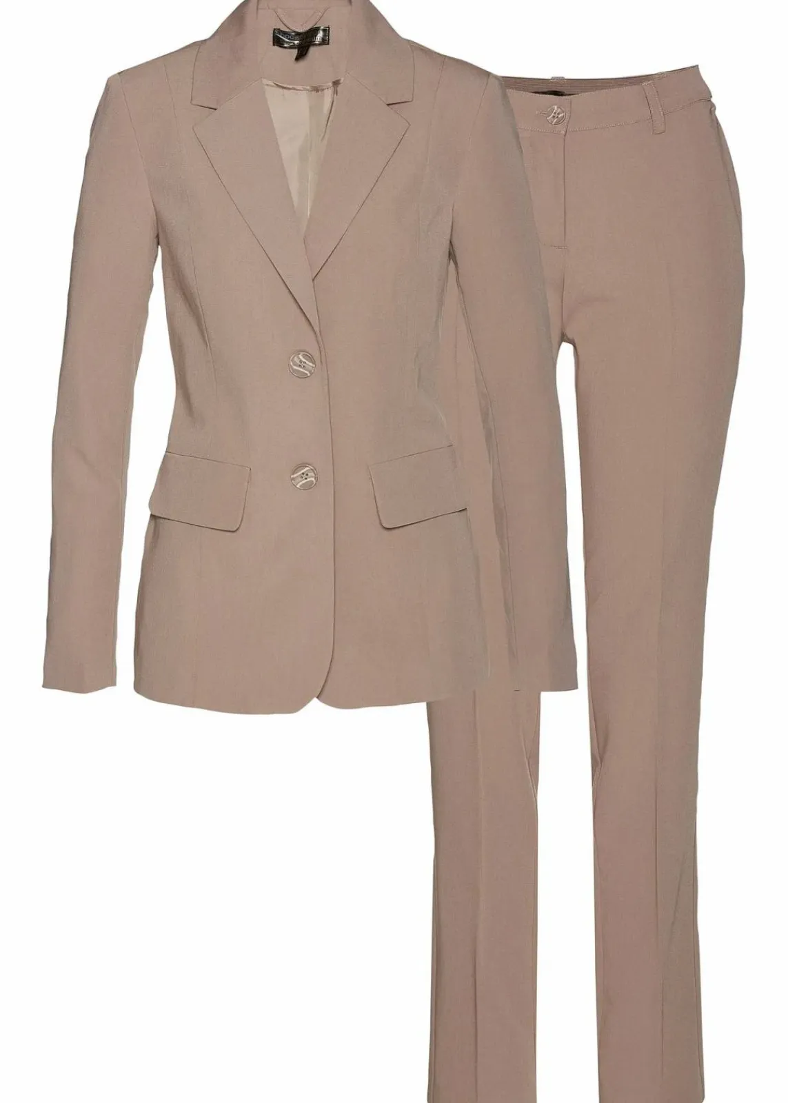 bonprix Kurzgrößen|Bekleidung·Basics^Hosenanzug taupe