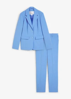 bonprix Kurzgrößen|Hosen^Hosenanzug mittelblau