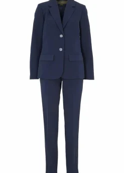 bonprix Hosen|Blazer^Hosenanzug dunkelblau