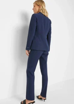 bonprix Hosen|Blazer^Hosenanzug dunkelblau