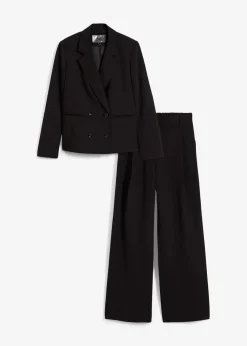 bonprix Hosen|Blazer^Hosenanzug schwarz