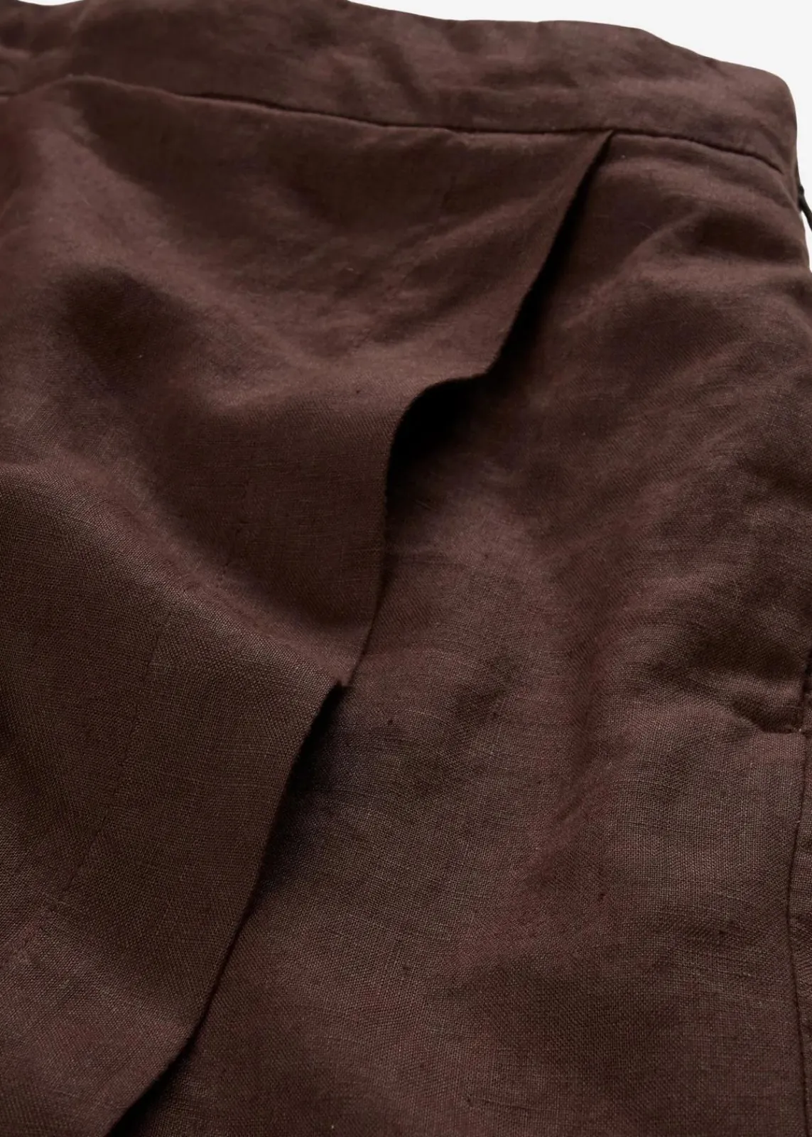 bonprix Bekleidung·Outdoorbekleidung|Bekleidung·Kleider^Hosenrock aus reinem Leinen dunkelbraun