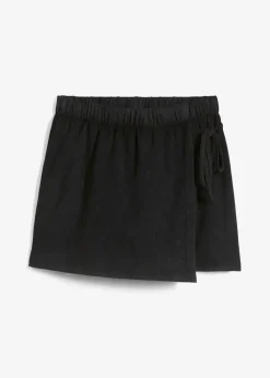 bonprix Bekleidung·Kleider|Nachhaltigere Materialien^Hosenrock aus reiner Bio-Baumwolle schwarz
