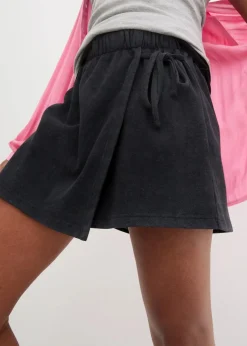 bonprix Bekleidung·Kleider|Nachhaltigere Materialien^Hosenrock aus reiner Bio-Baumwolle schwarz