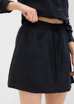 bonprix Hosen|Bekleidung·Kleider^Hosenrock aus weichem Musselin schwarz