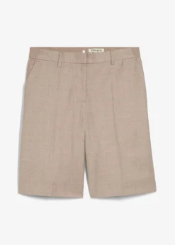 bonprix Bekleidung·Kleider|Premium^Hosenrock mit Wollanteil hellsand meliert