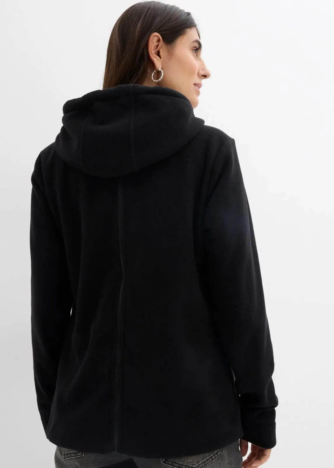 bonprix Bekleidung·Blazer|Nachhaltigere Materialien^4-in-1 Fleecejacke mit Babyeinsatz und Vorder- und Rückentragefunktion schwarz