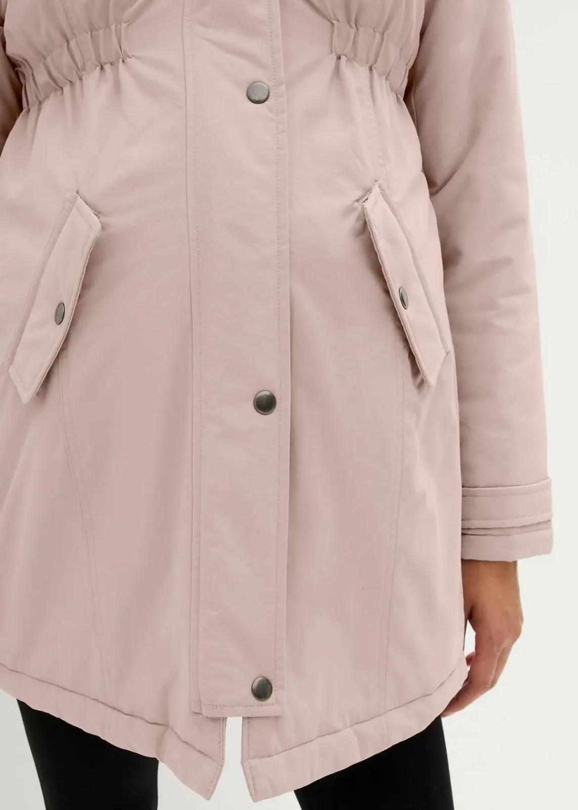 bonprix Nachhaltigere Materialien|Umstandsmode^3-in-1 Funktions-Umstandsjacke und Tragejacke mattrose