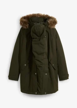 bonprix Nachhaltigere Materialien|Umstandsmode^3-in-1 Funktions-Umstandsjacke und Tragejacke nachtoliv