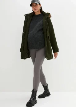 bonprix Nachhaltigere Materialien|Umstandsmode^3-in-1 Funktions-Umstandsjacke und Tragejacke nachtoliv