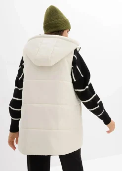 bonprix Bekleidung·Blazer|Umstandsmode^4-in-1 gefütterte Umstandsweste zum Wenden mit Trageeinsatz beige/schwarz
