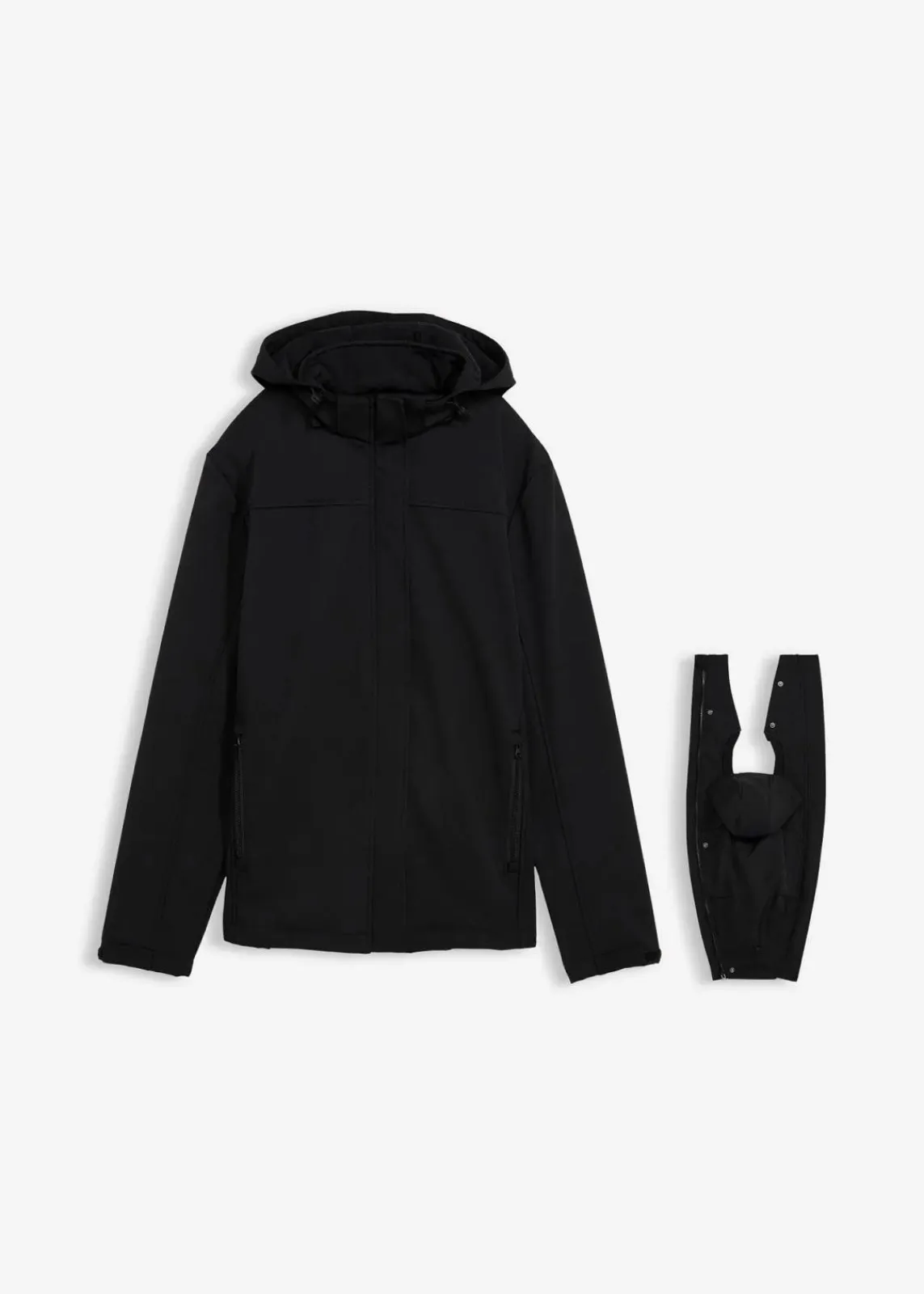 bonprix Bekleidung·Blazer|Umstandsmode^3-in-1 Herren-Tragejacke mit Vorder- und Rückentragefunktion schwarz