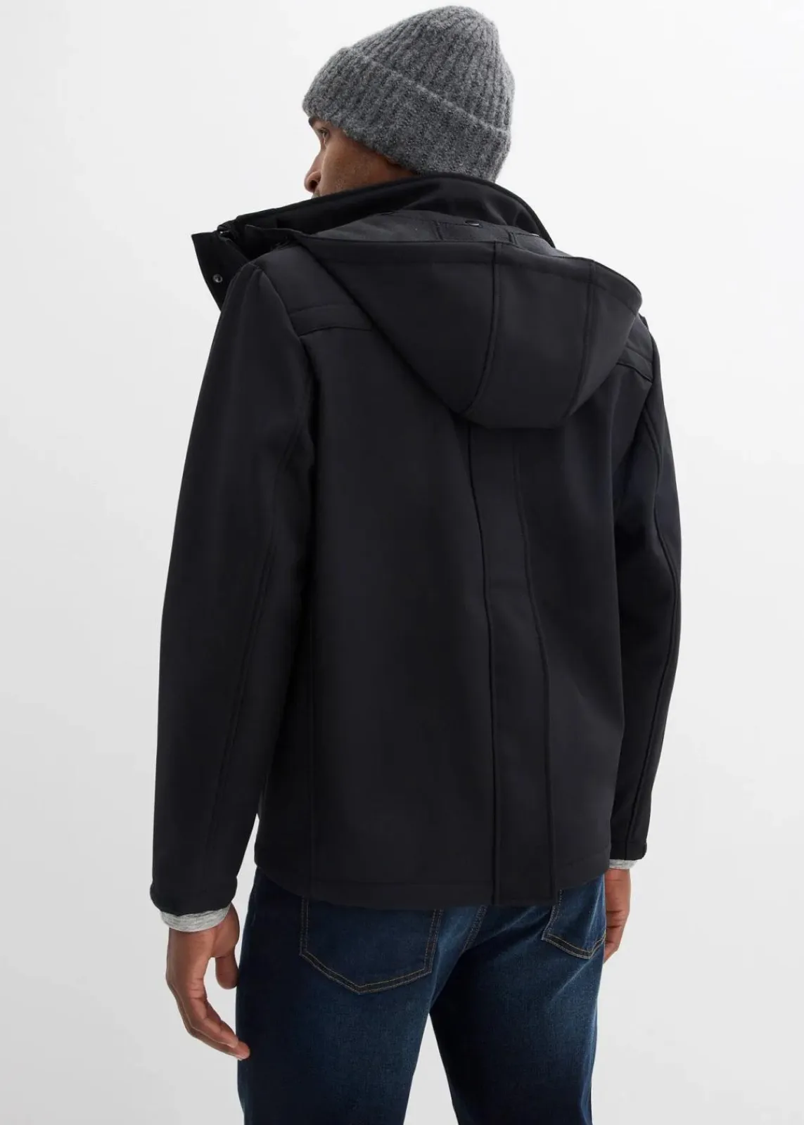 bonprix Bekleidung·Blazer|Umstandsmode^3-in-1 Herren-Tragejacke mit Vorder- und Rückentragefunktion schwarz