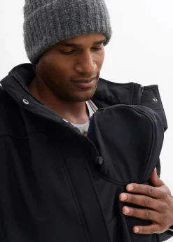 bonprix Bekleidung·Blazer|Umstandsmode^3-in-1 Herren-Tragejacke mit Vorder- und Rückentragefunktion schwarz