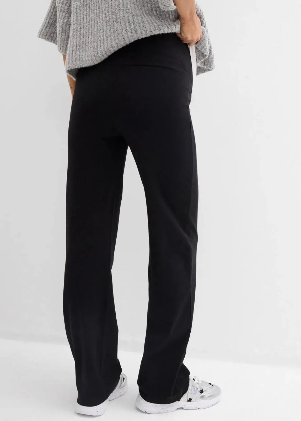 bonprix Bekleidung·Blazer|Nachhaltigere Materialien^2-in-1 Jerseyhose für die Schwangerschaft und danach mit umklappbarem Bund schwarz