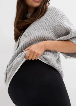 bonprix Bekleidung·Blazer|Nachhaltigere Materialien^2-in-1 Jerseyhose für die Schwangerschaft und danach mit umklappbarem Bund schwarz