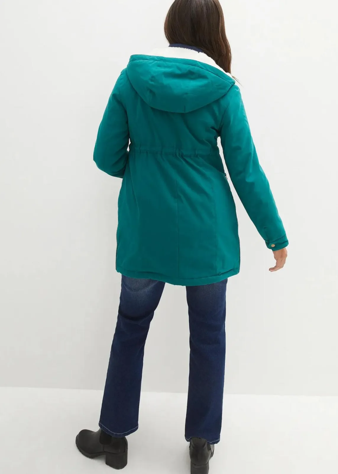 bonprix Umstandsmode|Bekleidung·Blazer^3-in-1 kuschelig gefütterte Umstands- und Tragejacke brillantgrün