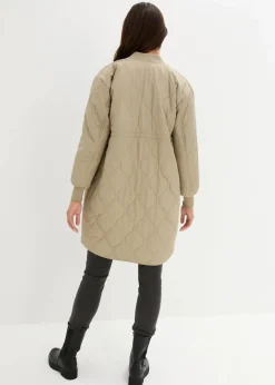 bonprix Nachhaltigere Materialien|Umstandsmode^3-in-1 leicht wattierter Umstands- und Tragemantel new khaki