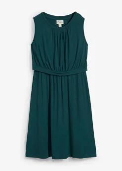 bonprix Bekleidung·Blazer|Umstandsmode^2-in-1 Umstands- und Stillkleid aus Viskose petrolgrün