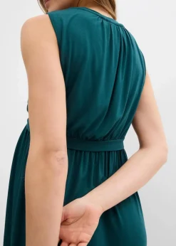bonprix Bekleidung·Blazer|Umstandsmode^2-in-1 Umstands- und Stillkleid aus Viskose petrolgrün